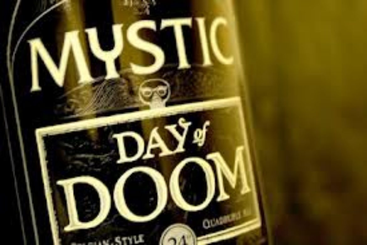 Redstone Exclusive: Mystic Day of Doom Quad aged in our Masterson’s Rye Whiskey Barrel (sold out)