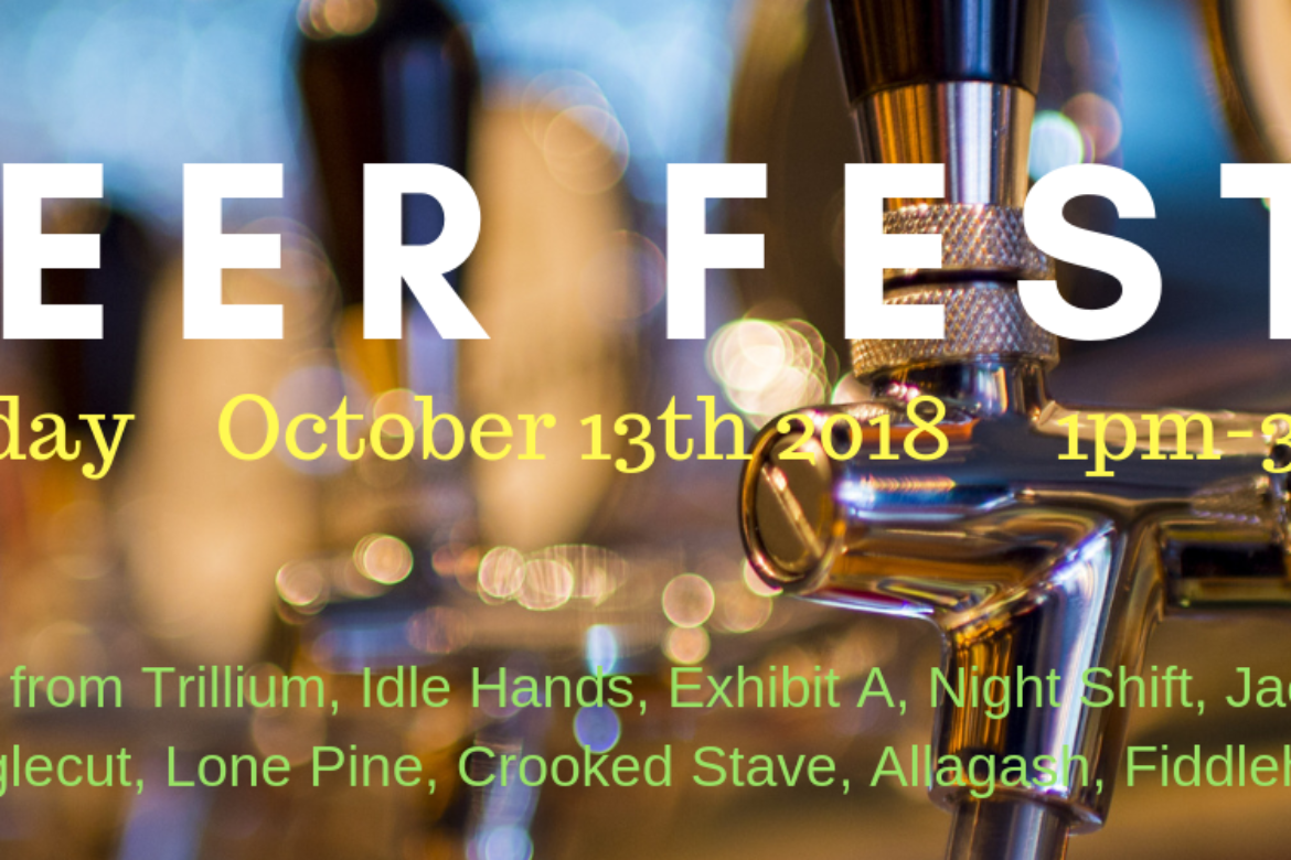 10th Anniversary Beer Fest October 13th 1-3pm