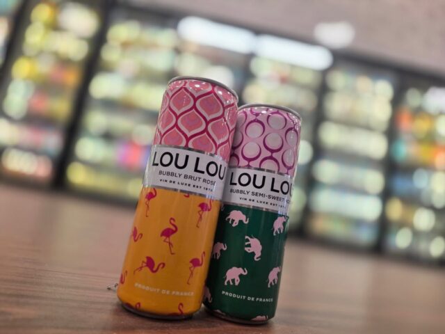 New canned bubbly brut and semi sweet rosé by @loulouwine now in store Redstone Liquors App and website