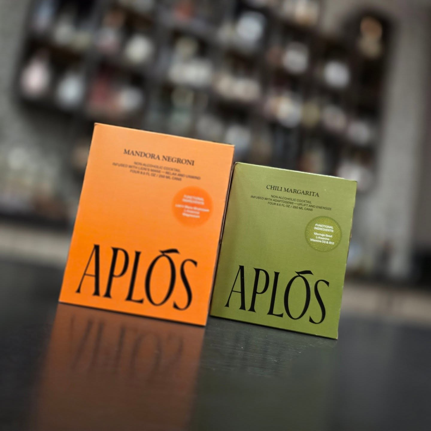 Introducing @aplos.world 

Looking for a new #nonalcoholic beverage? These functional, adaptogen cocktails bring all the flavor and ritual of a perfect pour.

Negroni: sophisticated, bitter, and botanical — your new evening classic.

Chili Margarita: bright, spicy, and bold — that Friday kick any day of the week.

#Aplós  #NonAlcoholicCocktails