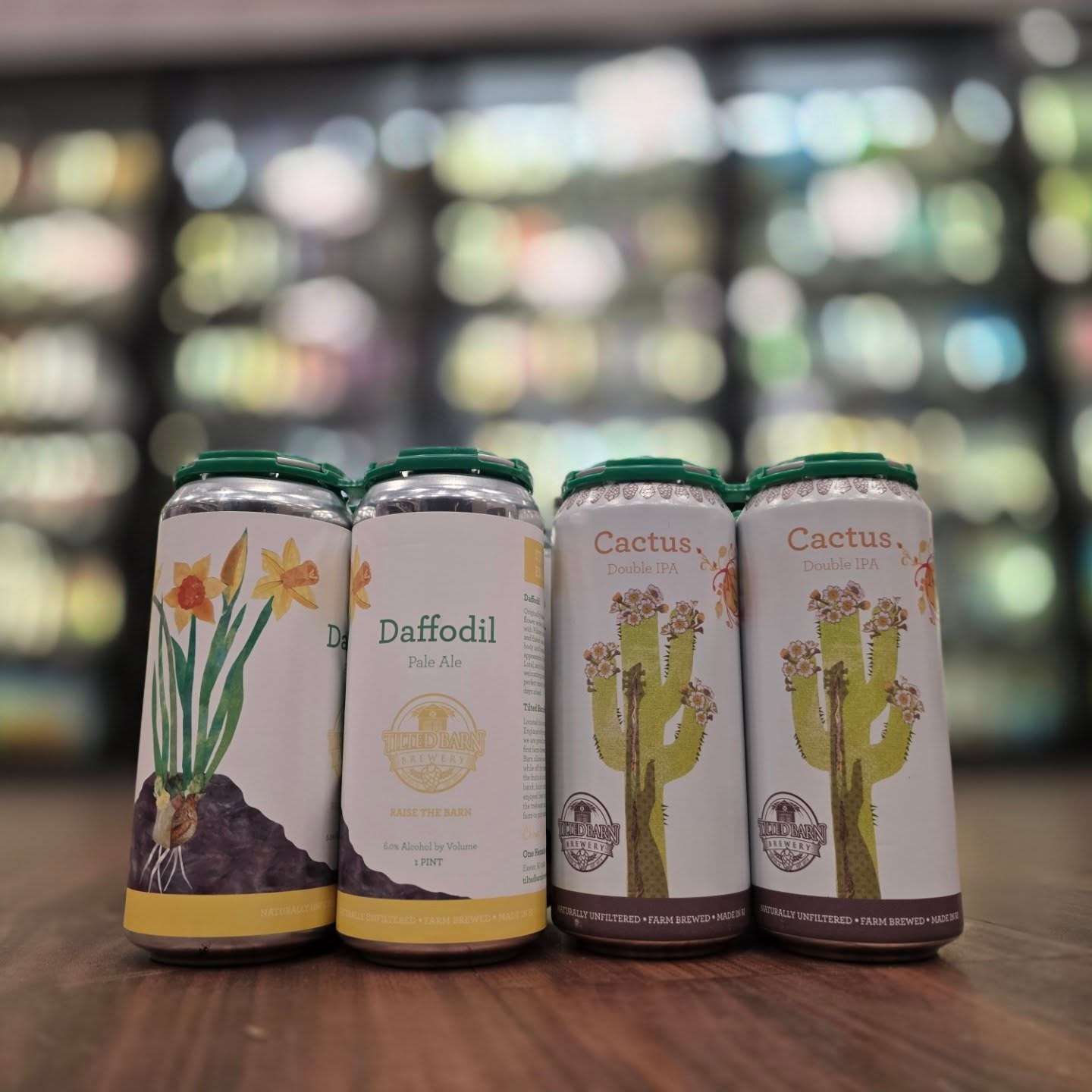 Daffodil pale ale joins cactus dipa in the @tiltedbarnbrewery section of the cooler in store Redstone Liquors App and website