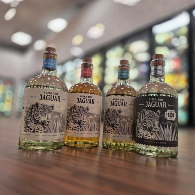 Nocturna 101 proof blanco from @almadeljaguar joins the lineup in store Redstone Liquors App and website #tequila #cincodemayo #additivefreetequila