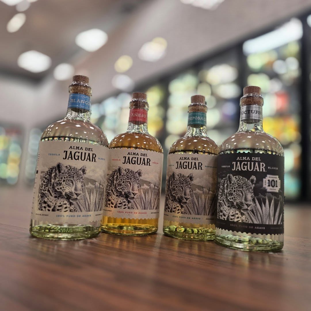 Nocturna 101 proof blanco from @almadeljaguar joins the lineup in store Redstone Liquors App and website #tequila #cincodemayo #additivefreetequila