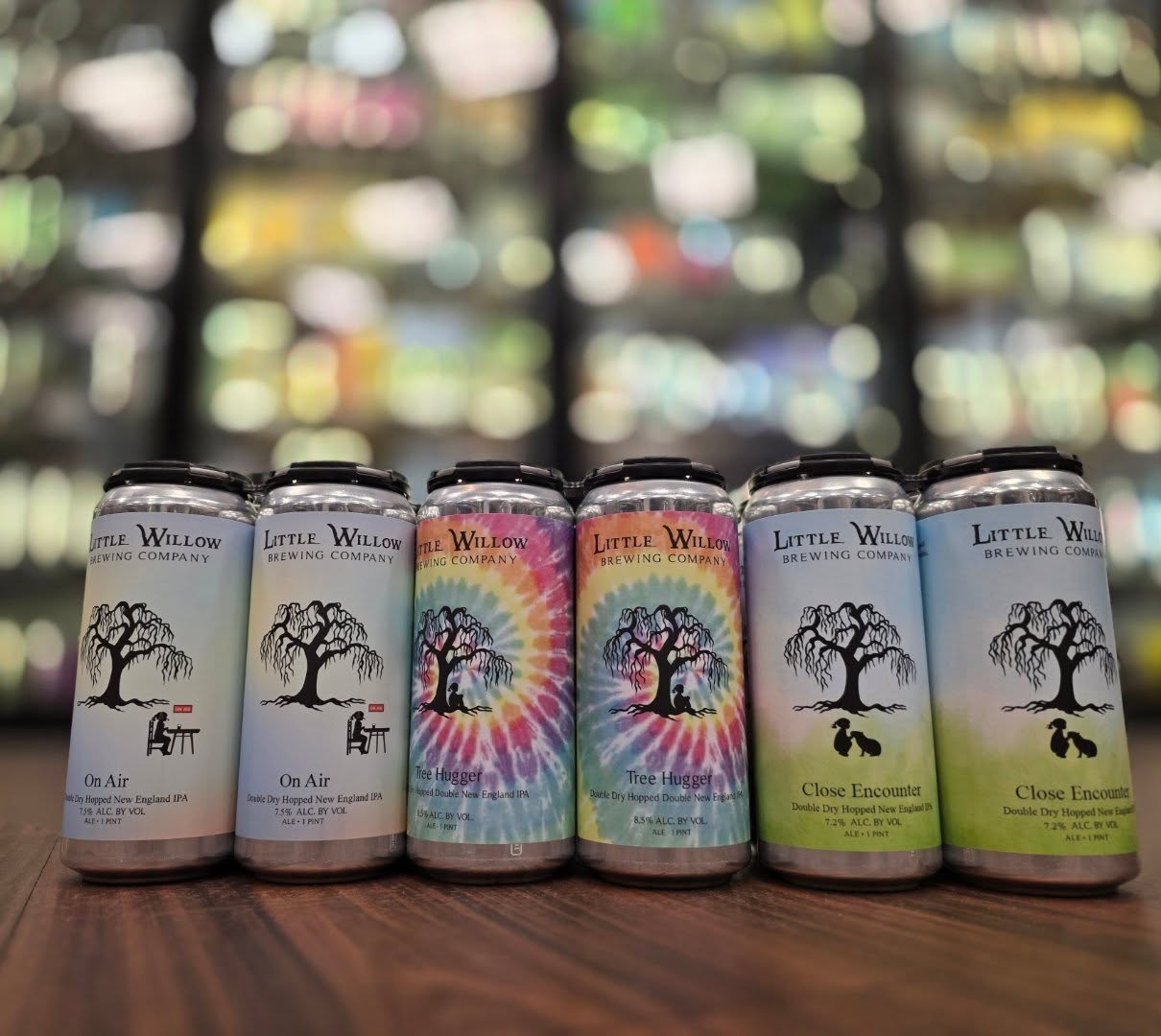 Fresh drop from @littlewillowbrewing close encounter, on air and tree hugger neipas all in store Redstone Liquors App and website