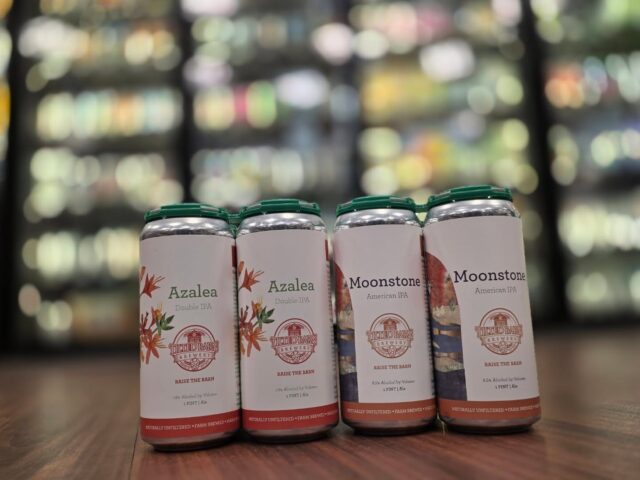 Fresh batch of @tiltedbarnbrewery Azaleas dipa and moonstone ipa both in store Redstone Liquors App and website