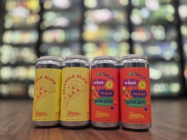 Fresh beer from @longlivebeerworks triangle slice and what I want you got ipa now in store Redstone Liquors App and website