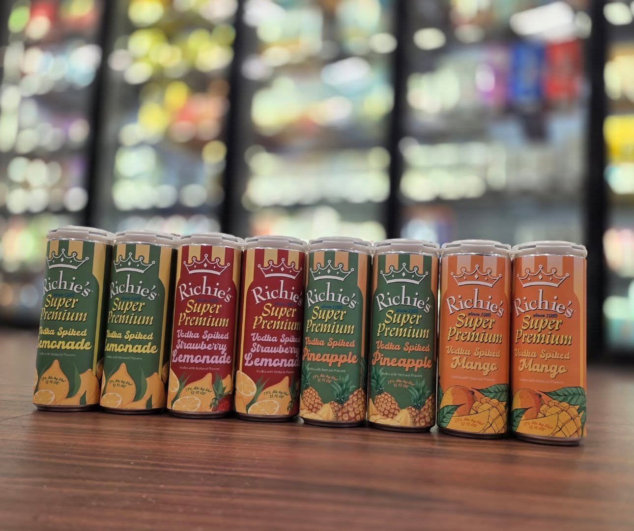You know summer is almost here when @richies_italian_ice drops a line of spiked lemonade. Mango, strawberry. Pineapple and original vodka lemonade's all in store Redstone Liquors App and website