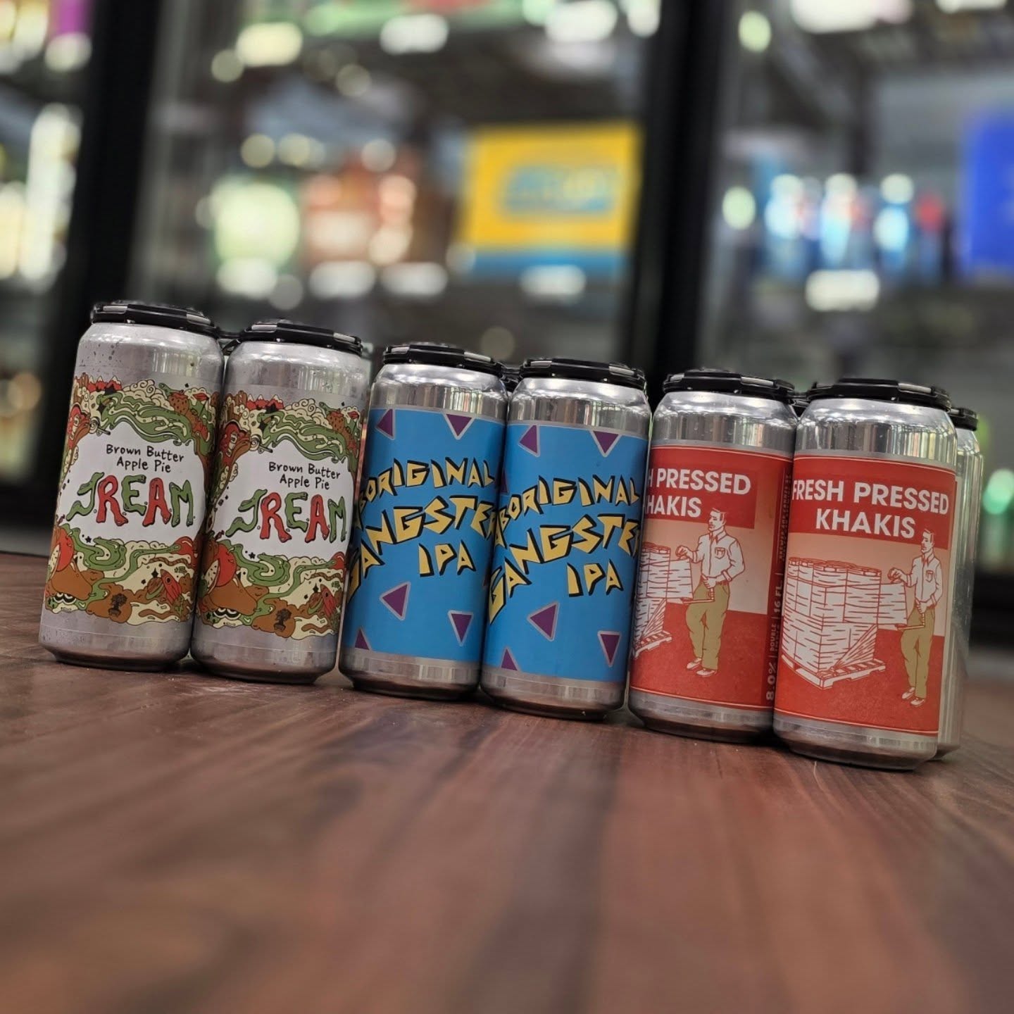 Limited drop of @burleyoak featuring brown butter apple pie cream smoothe sour, aboriginal gangsta ipa and fresh pressed khakis dipa all in store Redstone Liquors App and website