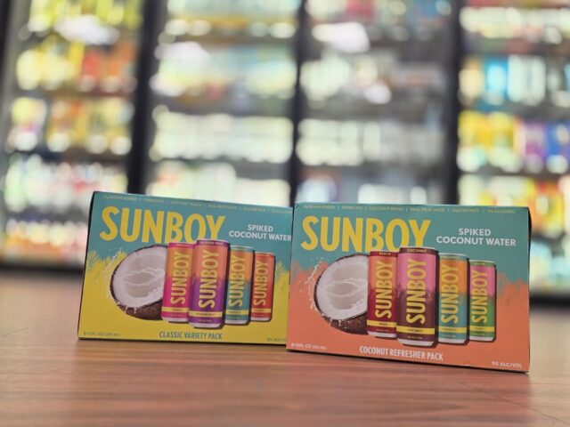 Spiked coconut water? Sign me up! @drinksunboy variety 8 packs now in store Redstone Liquors App and website