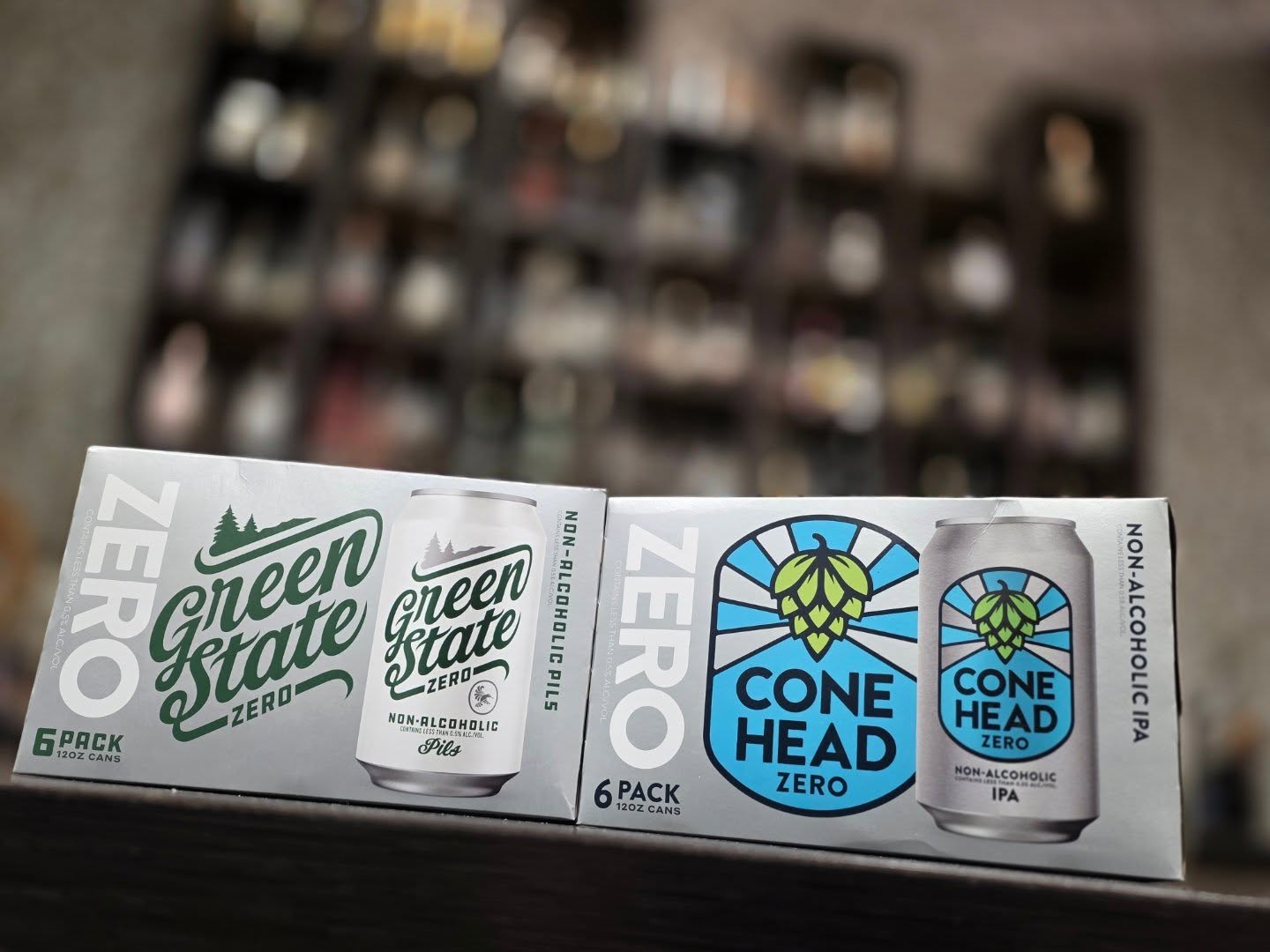 The folks from @zerogravitybeer have rebranded their rescue club line of #nonalcoholic beer. New green state lager and cone head ipa zero now in store Redstone Liquors App and website