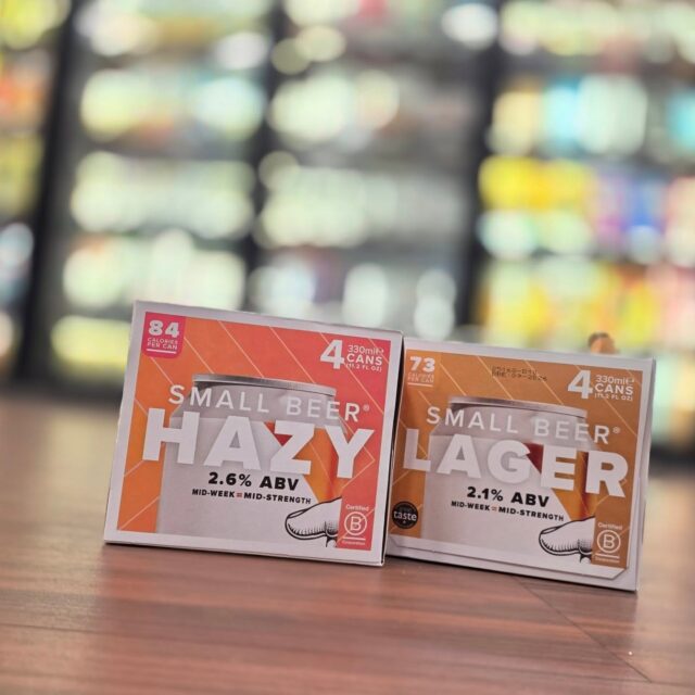 2.5% @drinksmallbeer hazy ipa and lager are now in store Redstone Liquors App and website perfect for the lawnmower or a #daydrinking session.