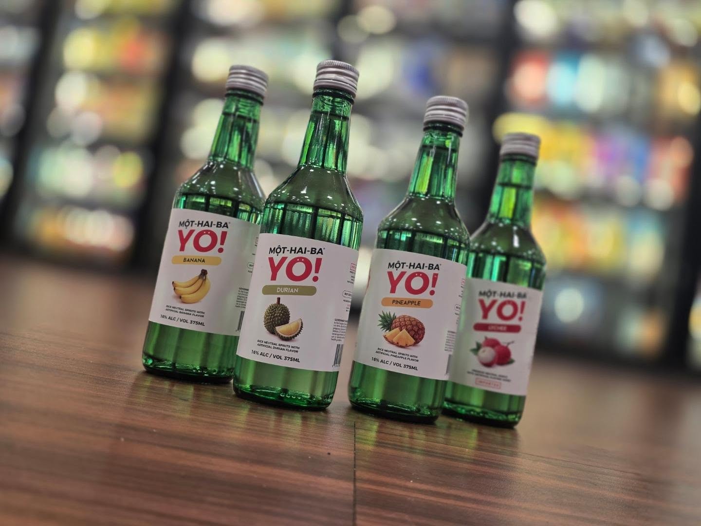 Yo! New #soju flavors from the folks at Mo Hai Ba YO available in Durian, banana, lychee and pineapple options in store Redstone Liquors App and website