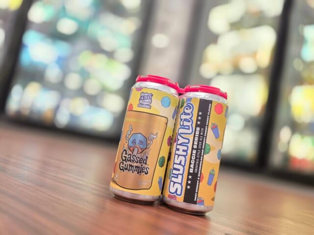 Gassed gummys smoothie sour is the latest slushy lite from 450 north with copious amount of sour cherry, watermelon and cherry gummies now in store Redstone Liquors App and website