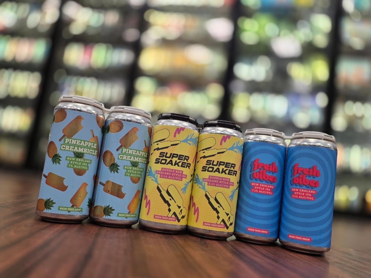 Fresh drop from @beertreebrew including super soaker and fresh vibes neipa now in store Redstone Liquors App and website