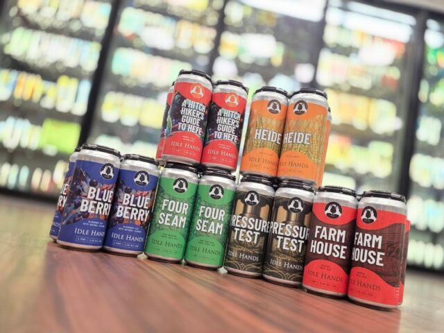 Let's welcome @idlehandsbeer back in the chat in store Redstone Liquors App and website all super fresh including new pressure test pale ale!