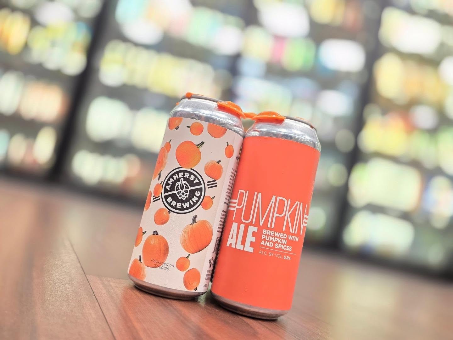 New pumpkin ale from @amherstbrewing is now trending in store Redstone Liquors App and website