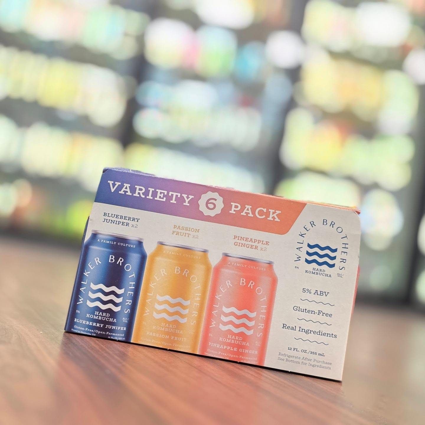 New variety 6 packs of hard #kombucha from the folks at @drinkwalkerbrothers now in store Redstone Liquors App and website