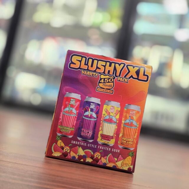 More smoothie style sours just rolled in store Redstone Liquors App and website including the latest lollipop forest POG from @deciduousbeer along with a slushie XL variety 4pk from 450 north