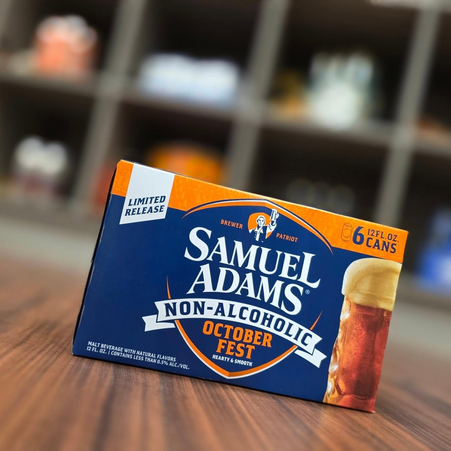 New #nonalcoholic version of @samueladamsbeer Octoberfest now in store Redstone Liquors App and website