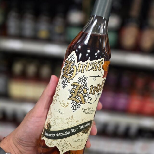 Meet Hurst Knoll by @rarecharacterwhiskey —a 7-year Kentucky straight rye built for the classics. Bottled at 101 proof with bold rye spice, oak, and balance to stand up in your favorite Manhattan, Old Fashioned, or cocktail creation. 🥃🍊 in store Redstone Liquors App and website