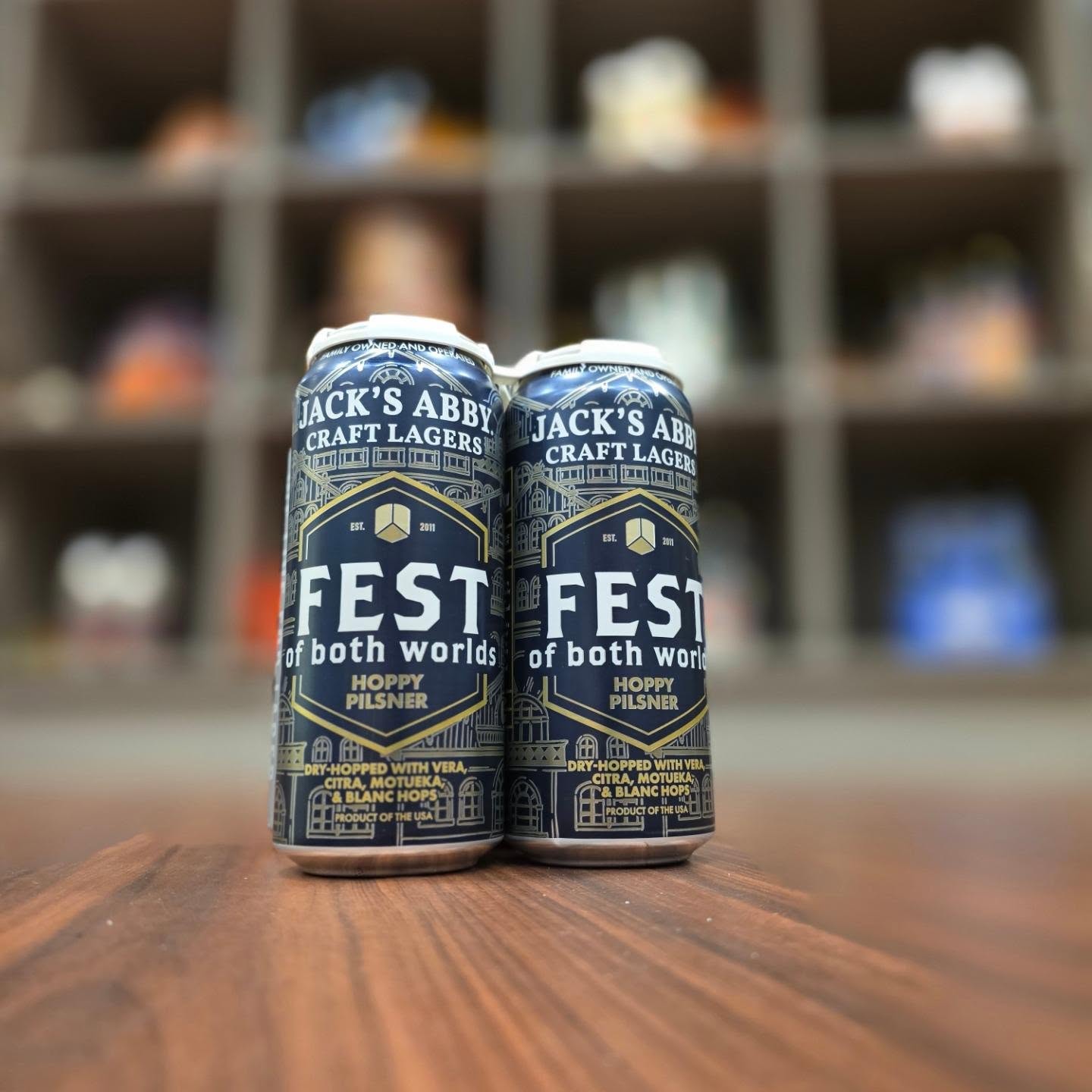 Fest of both worlds hoppy pilsner from @jacksabbycraftlagers now available in store Redstone Liquors App and website