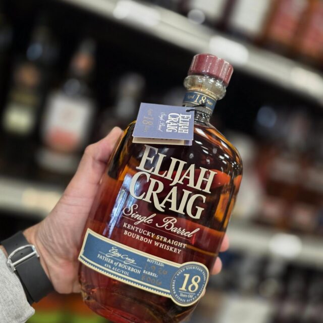 18 year Single barrel @elijahcraig #bourbon now available in store Redstone Liquors App and website