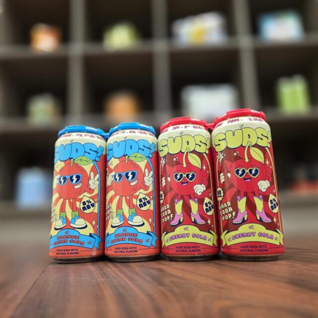 Meet @sudshardsoda new hard cherry soda and orange cream soda are now in store Redstone Liquors App and website