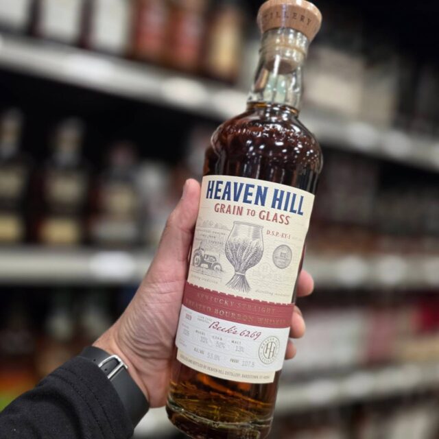 Small amount of @heavenhilldistillery grain to glass wheated now in store Redstone Liquors App and website