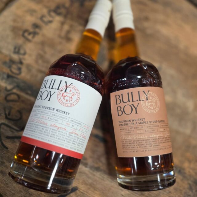 Maple barrel finished wheated #bourbon from @bullyboybooze now in store Redstone Liquors App and website